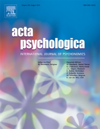 Acta psychologica : international journal of psychonomics
