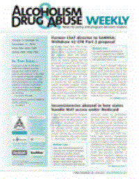 Alcoholism and drug abuse weekly
